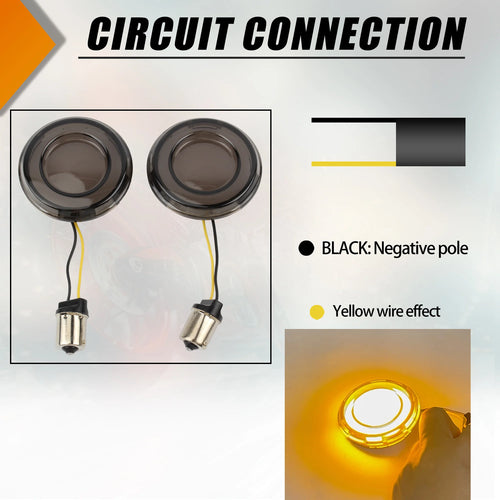 Motorcycle LED Turn Signal Bullet Style 1156 1157 Brake Indicator For