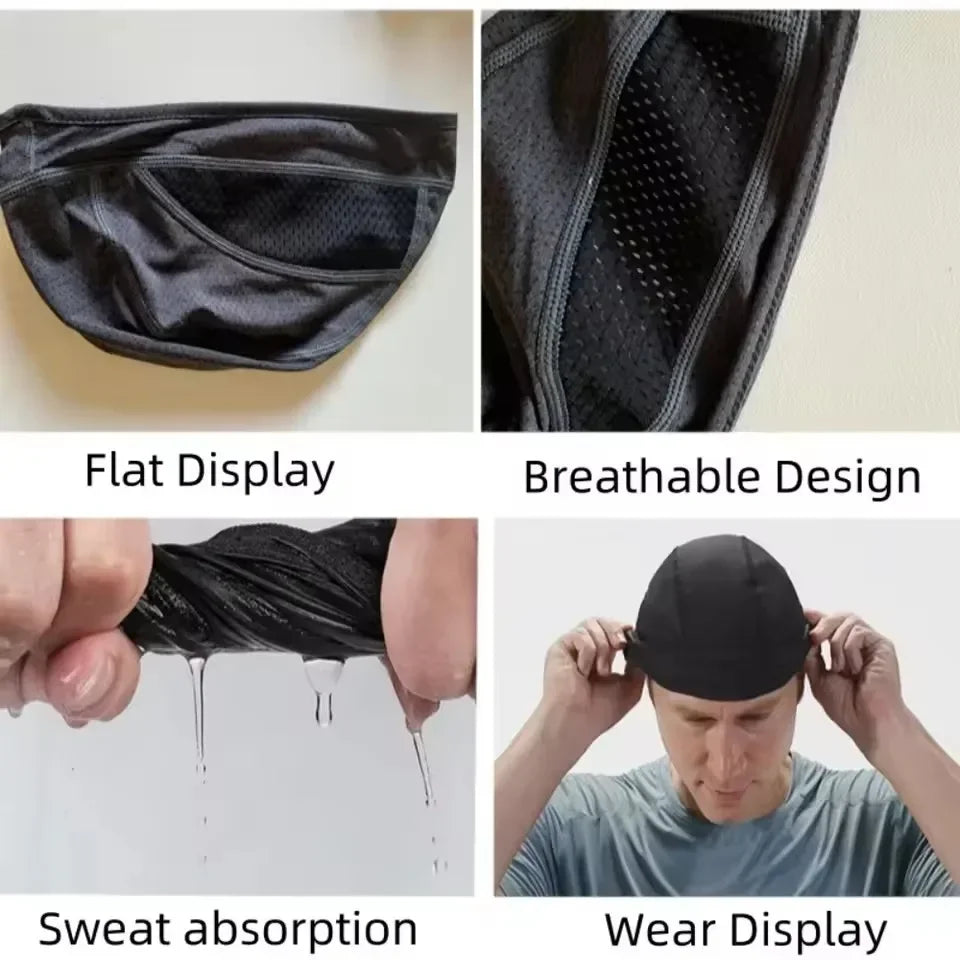 Motorcycle Summer Breathable Helmet Hood All-purpose High-quality Protable Wicking Quick Dry Thin Hoodie Motorbike Accessories