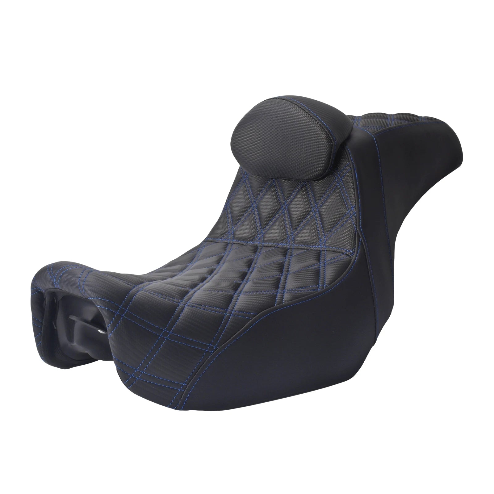Motorcycle Two Up Seat With Backrest Driver Passenger Saddle Cushions Seat For Harley Dyna Low Rider Fat Bob Street Bob 06-2017