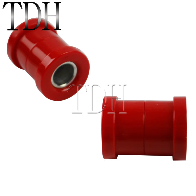 For Harley Big Twins Sportsters 73-17 Motorcycle Red Chrome Polyurethane Handlebar Riser Bushings Damper Kit Handle Bar Bushing
