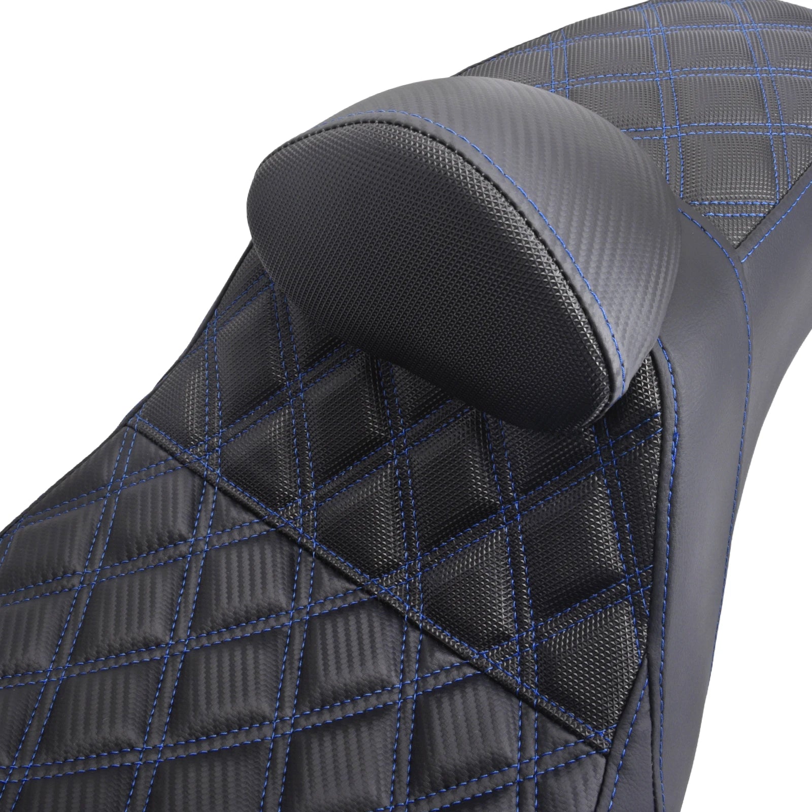 Motorcycle Two Up Seat With Backrest Driver Passenger Saddle Cushions Seat For Harley Dyna Low Rider Fat Bob Street Bob 06-2017