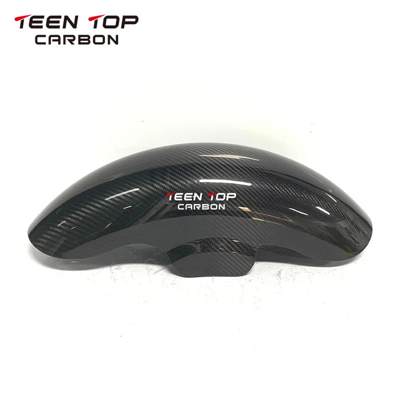 Real Carbon Fiber Front Mudguard For Harley Davidson Touring Models 2009-2023 Motorcycle Exhaust Carbon Front Fender For Harley