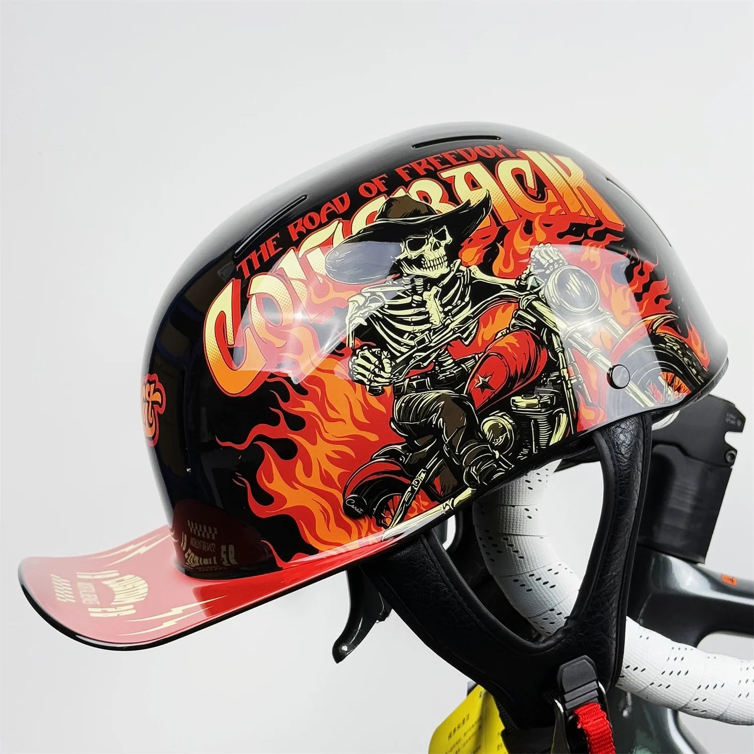 Motorcycle Half Helmet Baseball Cap Half Face Helmet Anti-UV Safety Hard Hat Helmet Motorcycle for Mens