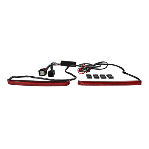 Motorcycle LED Saddlebag Brake Flowing Turn Signal Running Accent