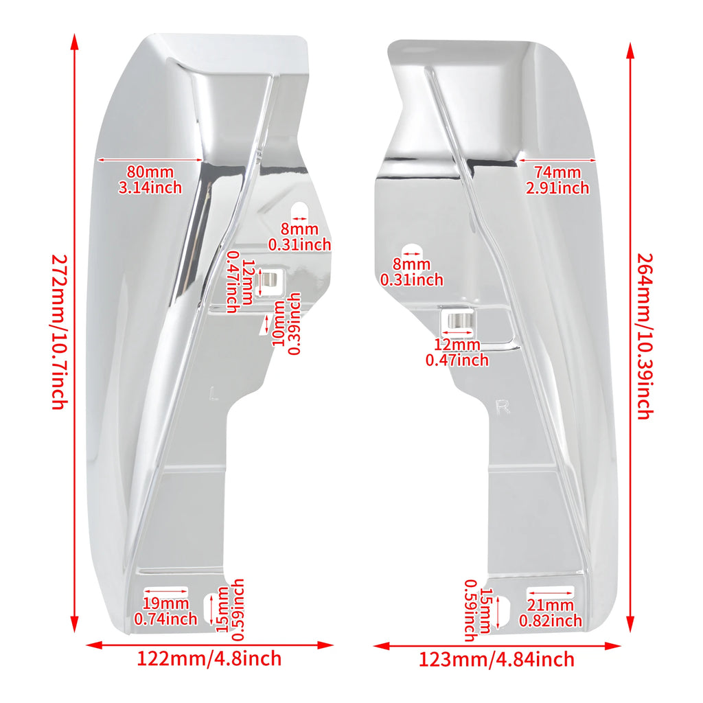 Air Heat Deflector Motorcycle Heat Shield Trim Deflector For Harley Touring Street Road Glide FLHX FLTRX Ultra FLTRXSE 2024-UP