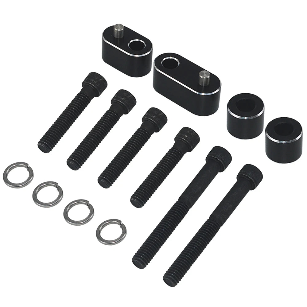 Motor Driver Floorboard Extenders Relocation for Harley Touring FL Road King Electra Road Tri Glide Black Floorboards Spreader