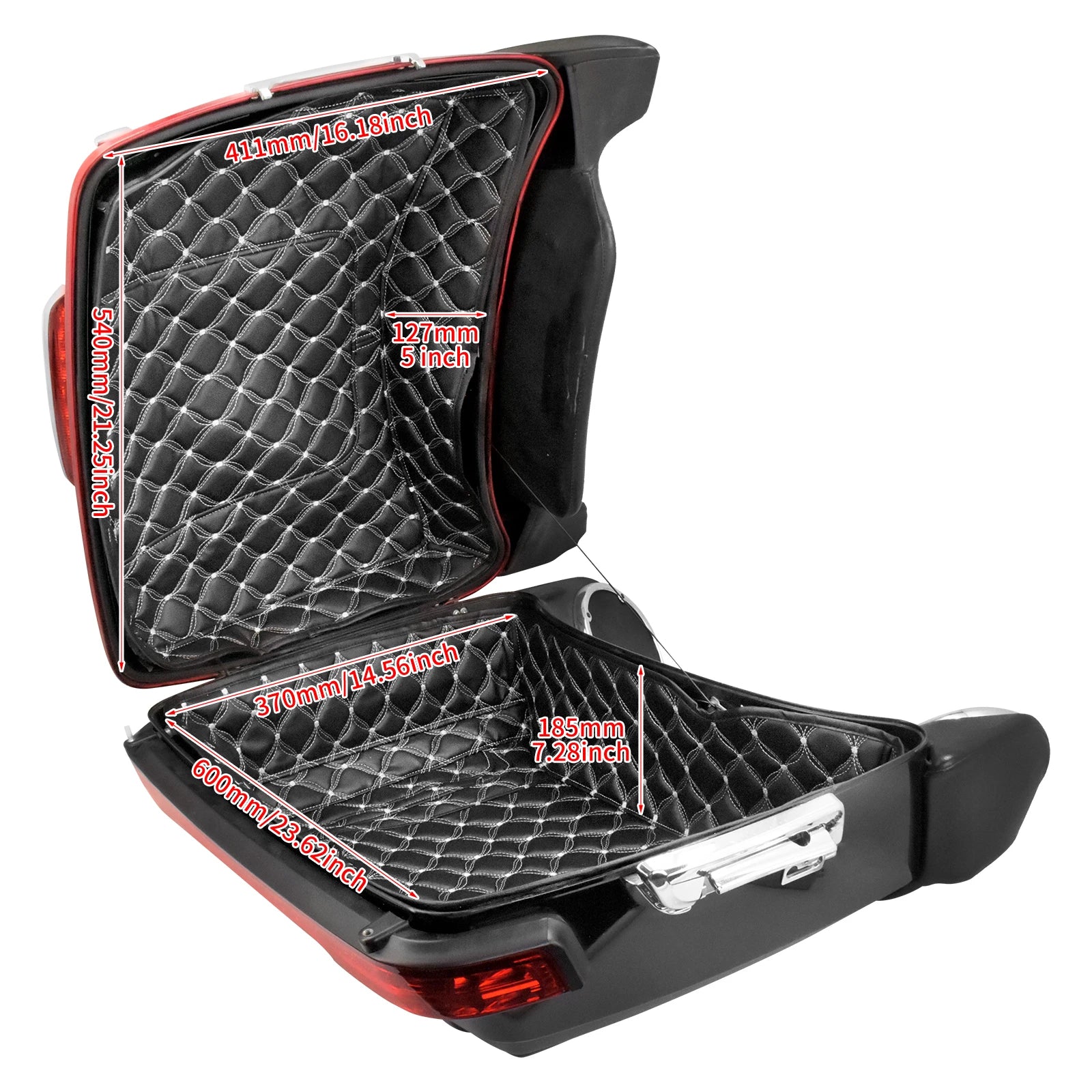Motorcycle Tour Pak Trunk Carpet Inner Bag Liner Luggage Leather Bags Pad For Harley Touring Road Electra Glide FLHR FLHT 14-23