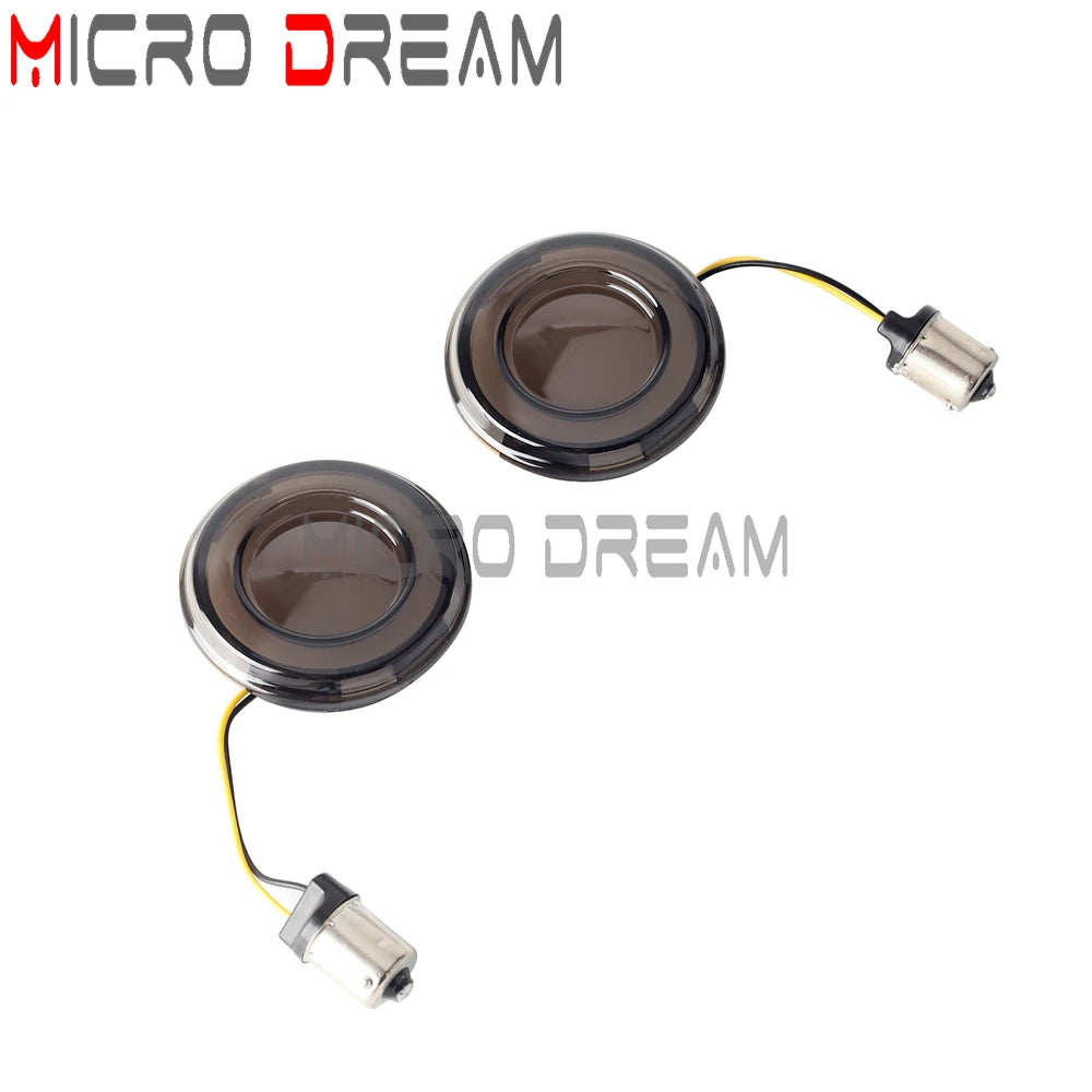 LED Turn Signal Amber Light Bullet Style 1156 1157 Brake Indicator For Harley Dyna Touring Street Glide Road King Sportster