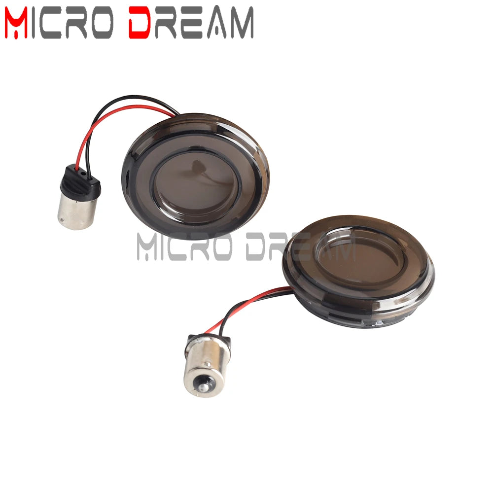 LED Turn Signal Amber Light Bullet Style 1156 1157 Brake Indicator For Harley Dyna Touring Street Glide Road King Sportster