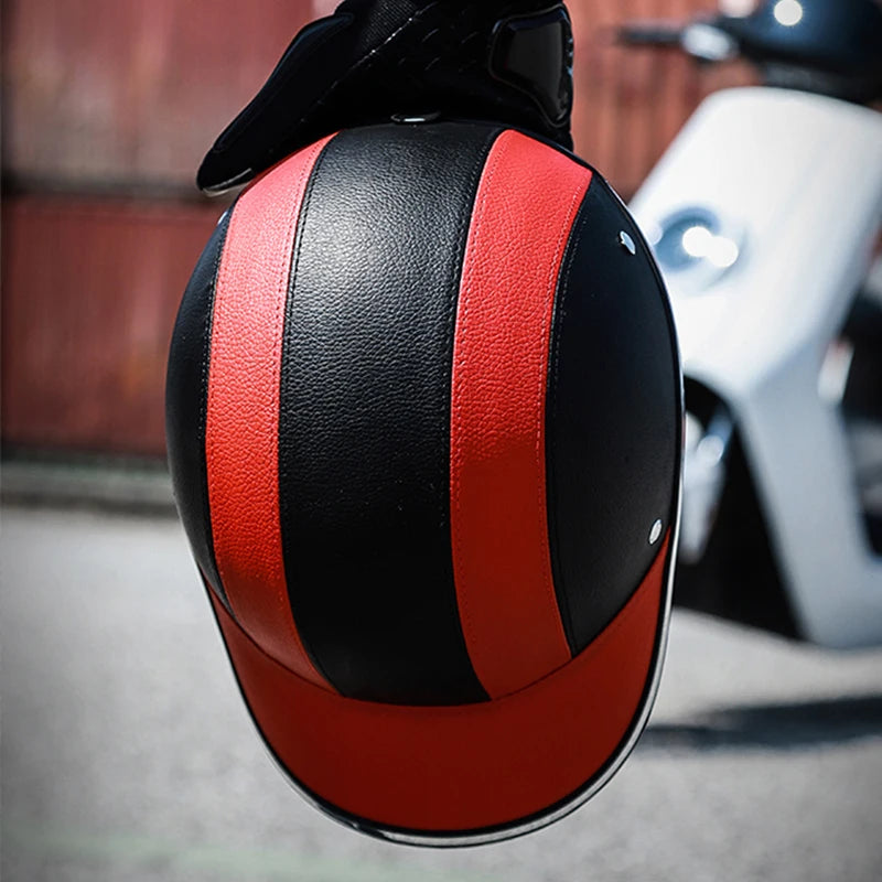 Motorcycle Helmet Baseball Cap Men Wome Scooter Moto Electric Bicycle Scooter Accessory Half Face Helmet Anti-UV Safety Hard Hat