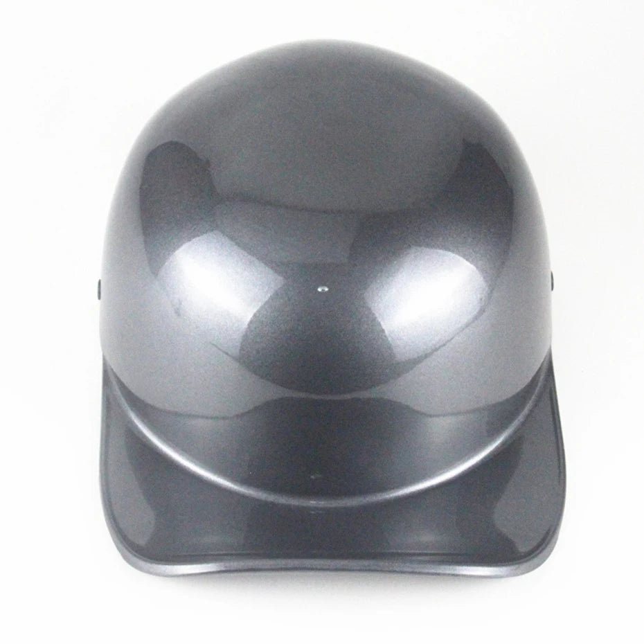 New Baseball Cap Helmet Motorcycle Vintage Retro Helmets Biker Hip-Hop Open Face Scooter Cruiser Chopper Gangster DS Men Women
