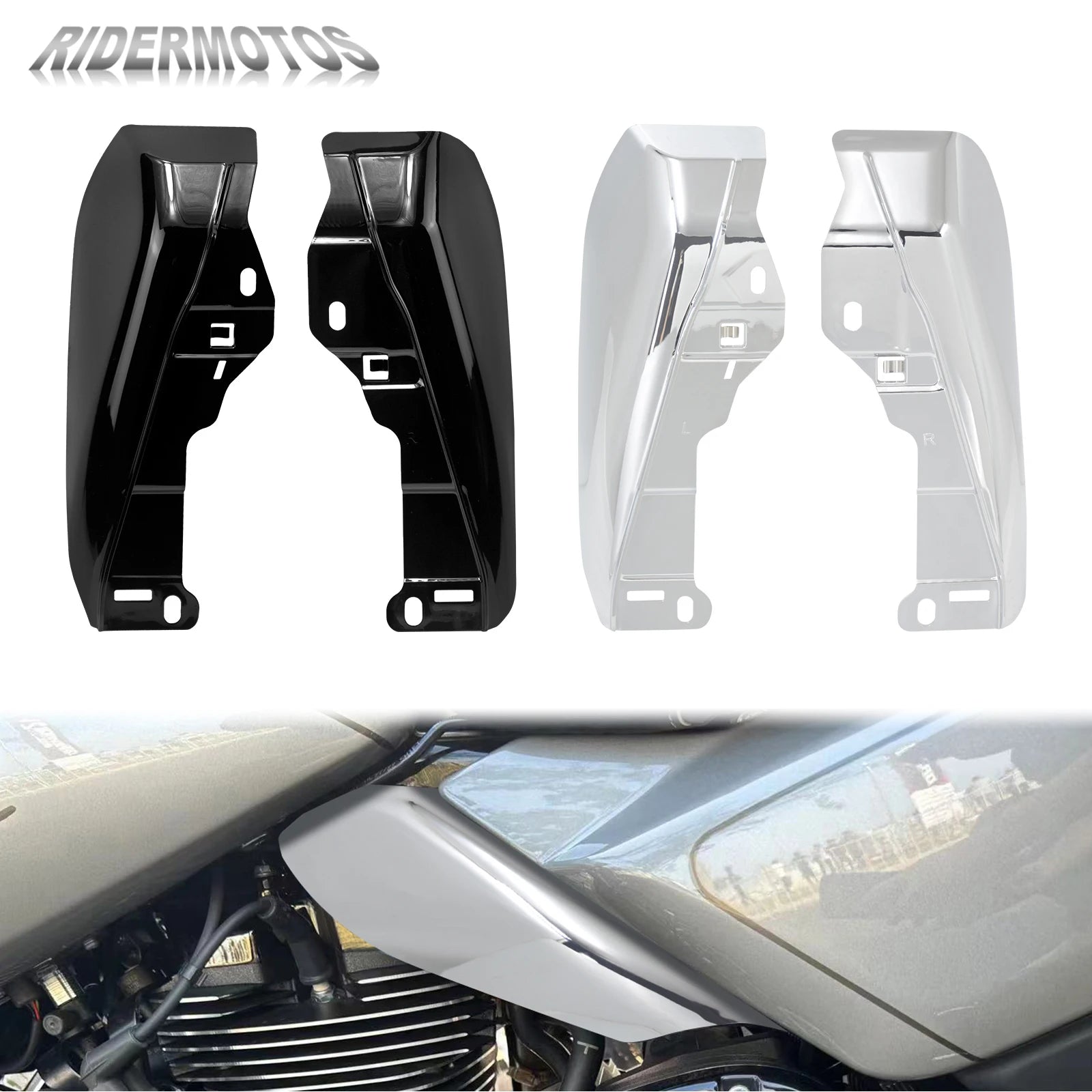 Air Heat Deflector Motorcycle Heat Shield Trim Deflector For Harley Touring Street Road Glide FLHX FLTRX Ultra FLTRXSE 2024-UP