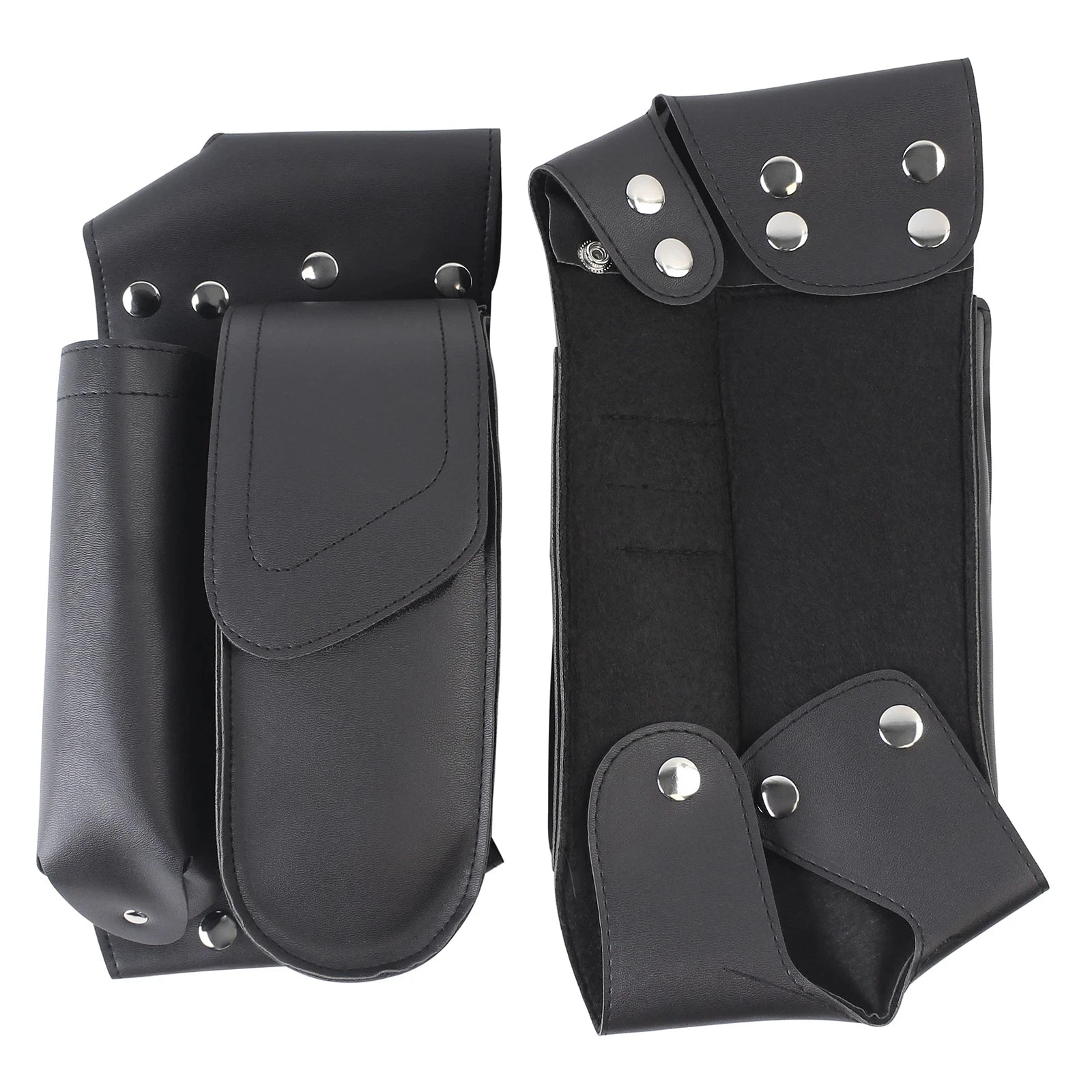 Motorcycle Black Pair Saddlebag Guard Crash Bar Bag Water Bottle Holder For Harley Touring All models