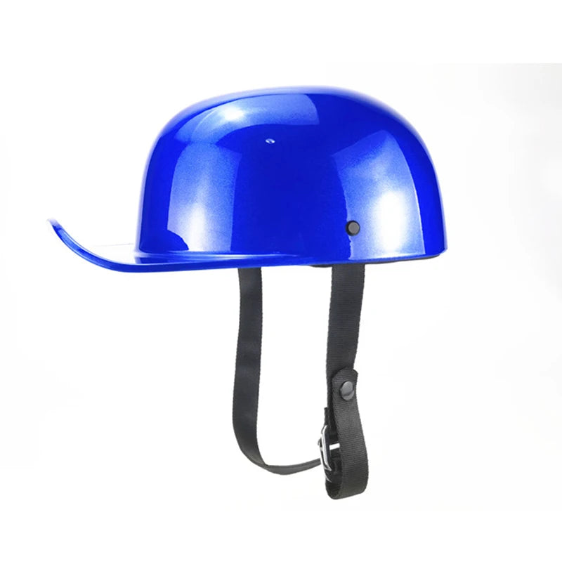 New Baseball Cap Helmet Motorcycle Vintage Retro Helmets Biker Hip-Hop Open Face Scooter Cruiser Chopper Gangster DS Men Women