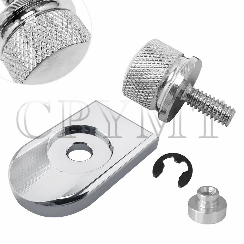 Motorcycle Rear Fender Seat  Aluminum Bolt Screw Nut Tab Cover fit For Harley XL Dyna Softail Touring Motorbikes 1996-2019