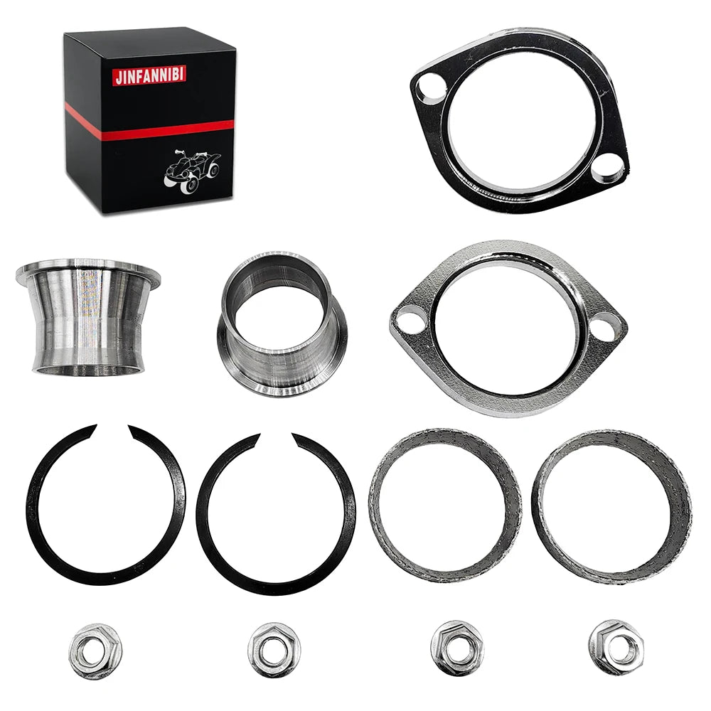 Exhaust Port Torque Cone Flange Kit Compatible for Harley Big Twin Models Sportster 883 1200