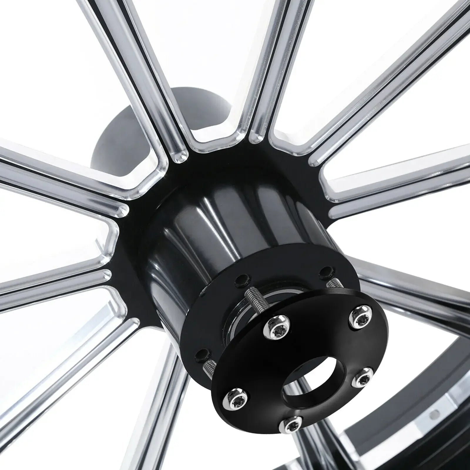 For Harley Touring Street Road Glide non ABS 2008-2021 Motorcycle Dual Disc Front Wheel Hub Cap Cover Motorbike