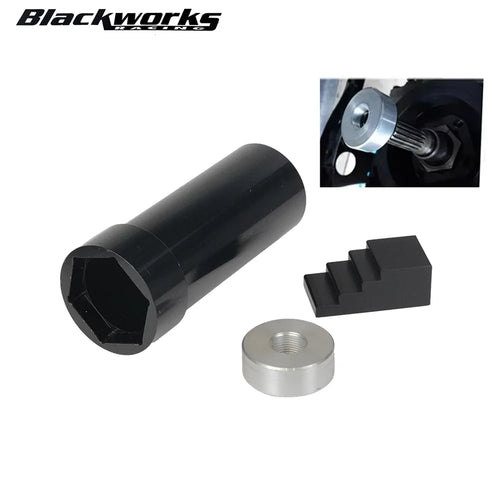 1 7/8" Mainshaft Sprocket Pulley Socket Lock Nut Wrench Tool For Harley-Davidson 1936-2006 Big Twins &1999-2006 Twin Cam Black