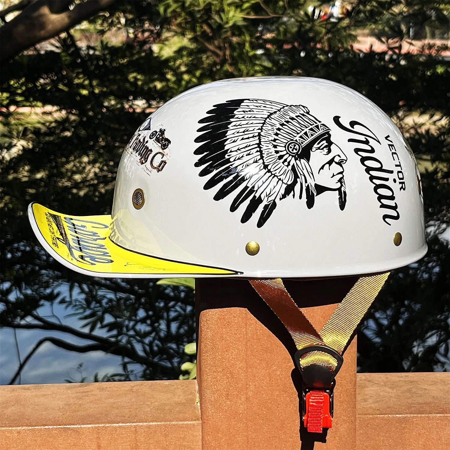 Motorcycle Helmet MTB Bike Unisex Cycling Safety Protector Half Face Type Retro Vintage Fashion Motorbike Accessories