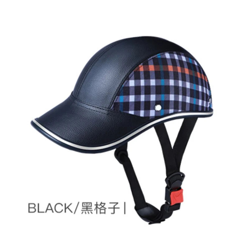 Motorcycle Helmet Baseball Cap Men Wome Scooter Moto Electric Bicycle Scooter Accessory Half Face Helmet Anti-UV Safety Hard Hat