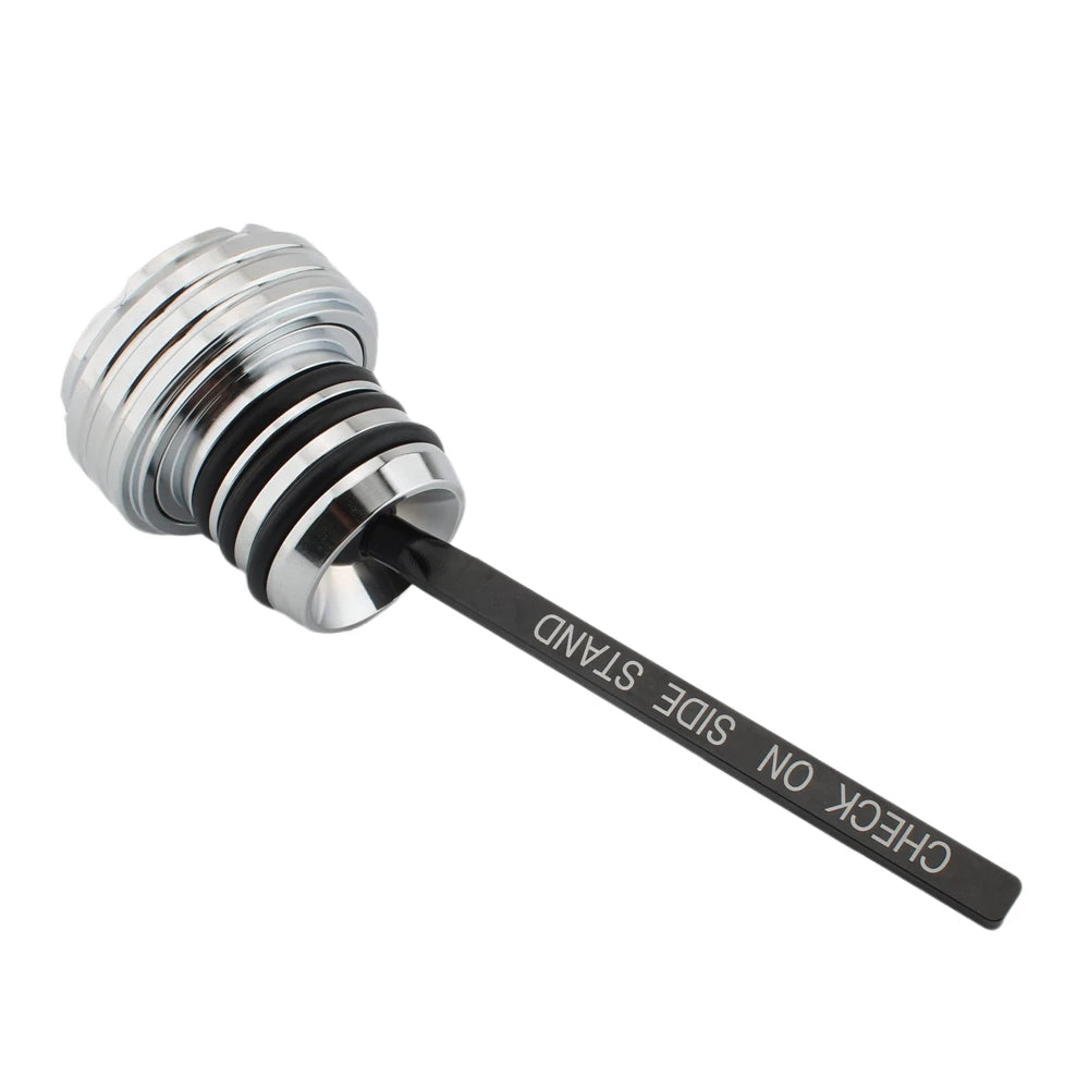 Motorcycle Silvery Oil Dipstick Plugs For Harley Davidson Softail 2000-2017 All Models