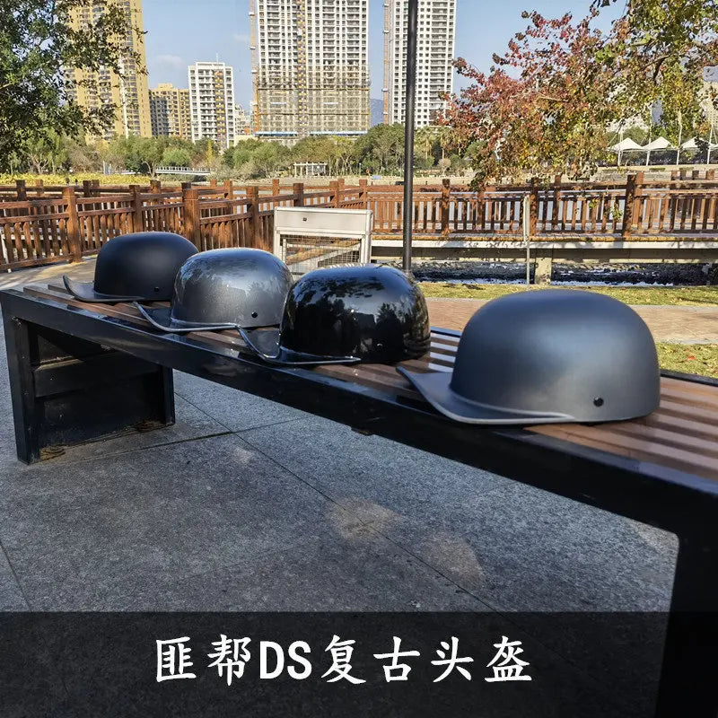 Motorcycle Helmet Baseball Cap Helmet Vintage Motor Electric Vehicle Riding Locomotive for Harley Retro Half Helmet Universal