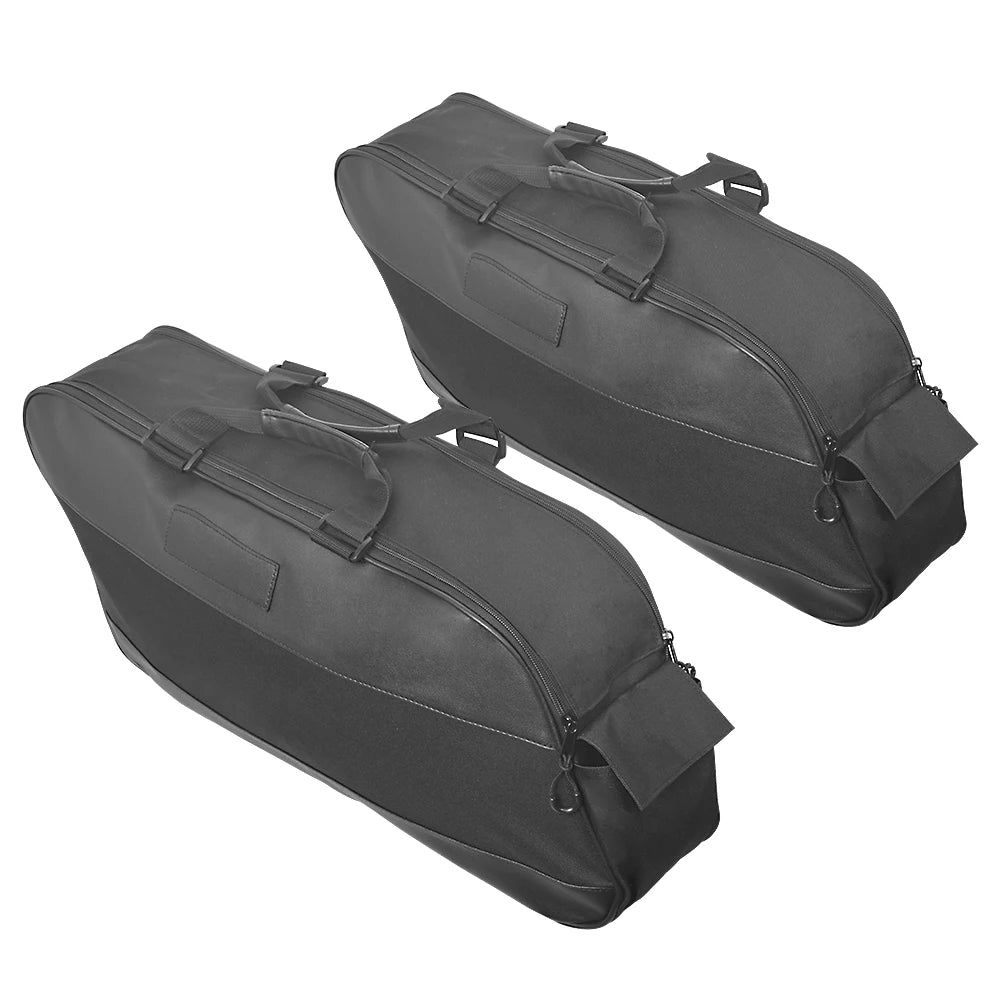 Motorcycle Black Saddle Bag Luggage Rack Liner Saddlebag For Harley Touring Road King Electra Street Glide Ultra 1993-2023 2022