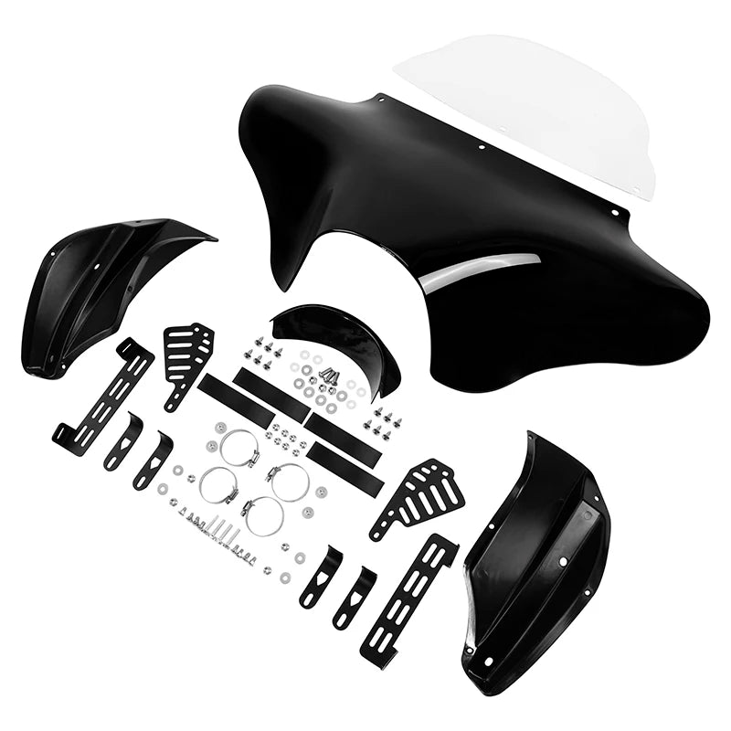 Batwing Fairing Windshield Hardware Kits For Harley Heritage Softail Fat Boy Dyna Touring Road King V Star XVS1100A XVS650A
