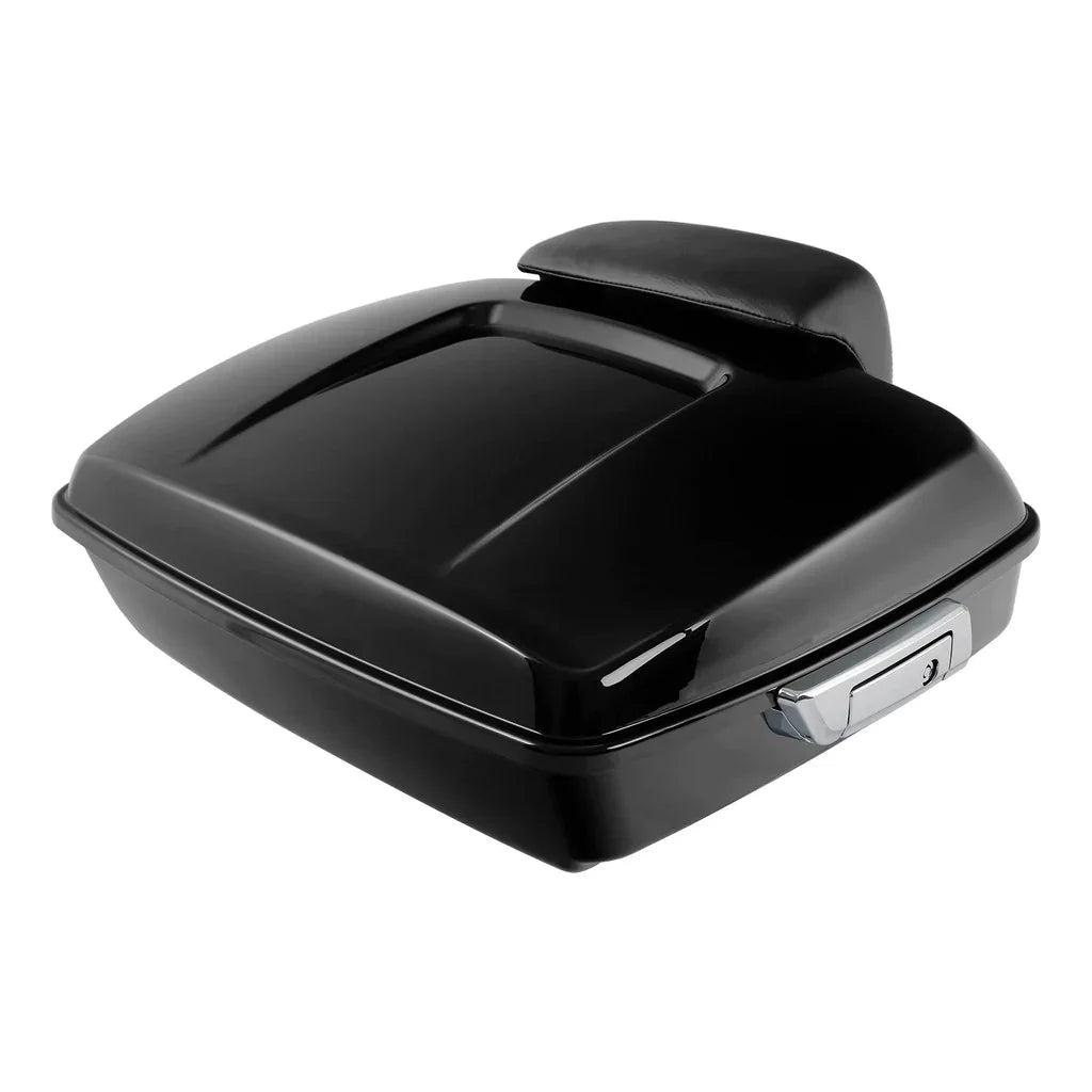 Motorcycle Top Case Box Suitcases Boot Trunk With Luggage Rack For Harley Touring Road King Road Glide Street Glide 2009-2025