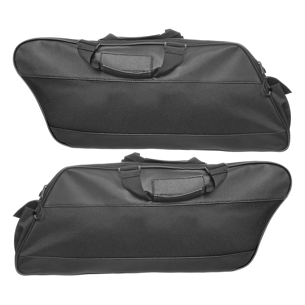 Motorcycle Black Saddle Bag Luggage Rack Liner Saddlebag For Harley Touring Road King Electra Street Glide Ultra 1993-2023 2022