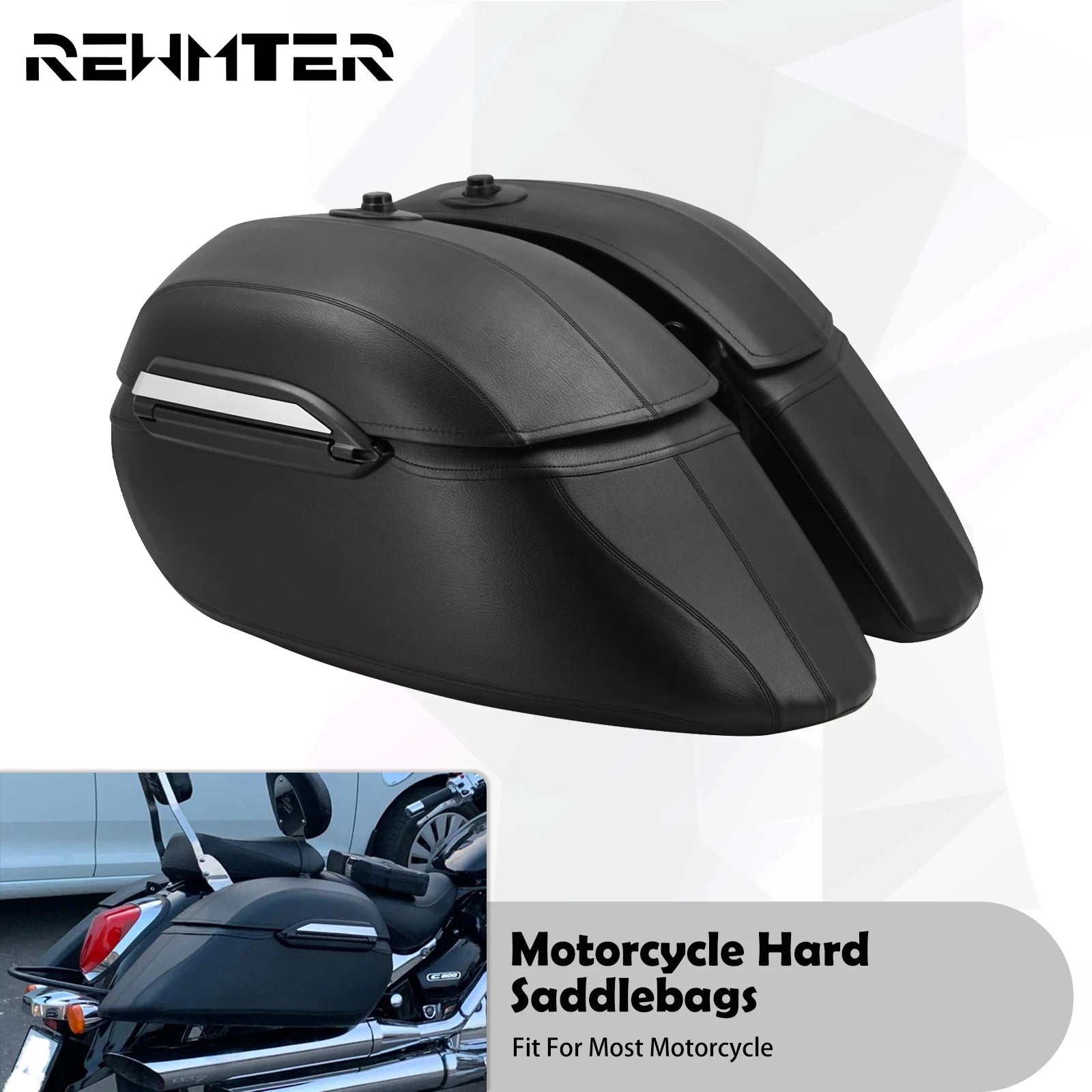 Motorcycle Trunk Luggage Hard Bags Saddlebags Heavy Duty Mounting Bracket Kit Waterproof Bags For Harley For Honda For Yamaha