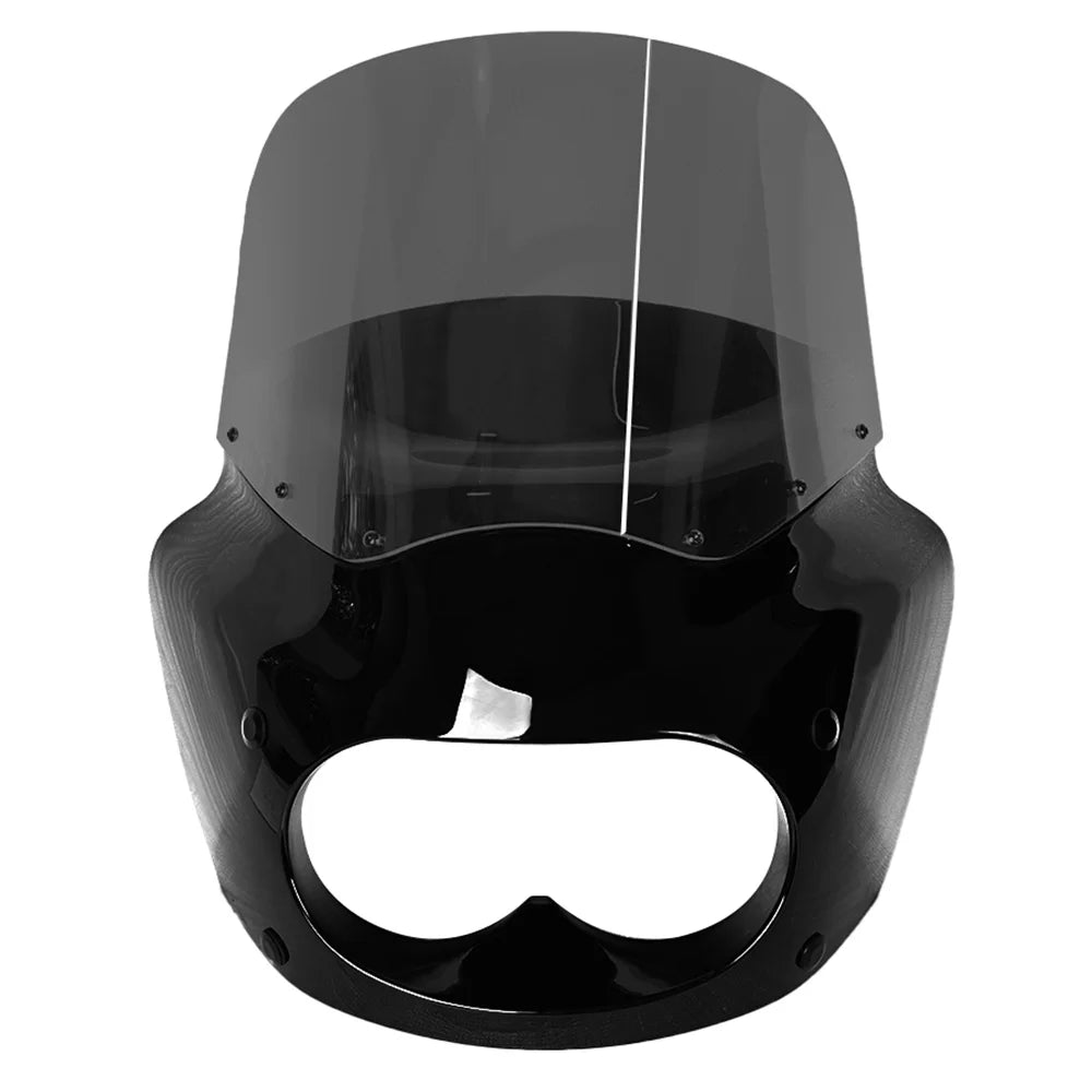 11 inch Smoke PC Windshield Windscreen&Club Style Fairing with Bracket for Harley Davidson Dyna Fat Bob FXDF 2008-2017