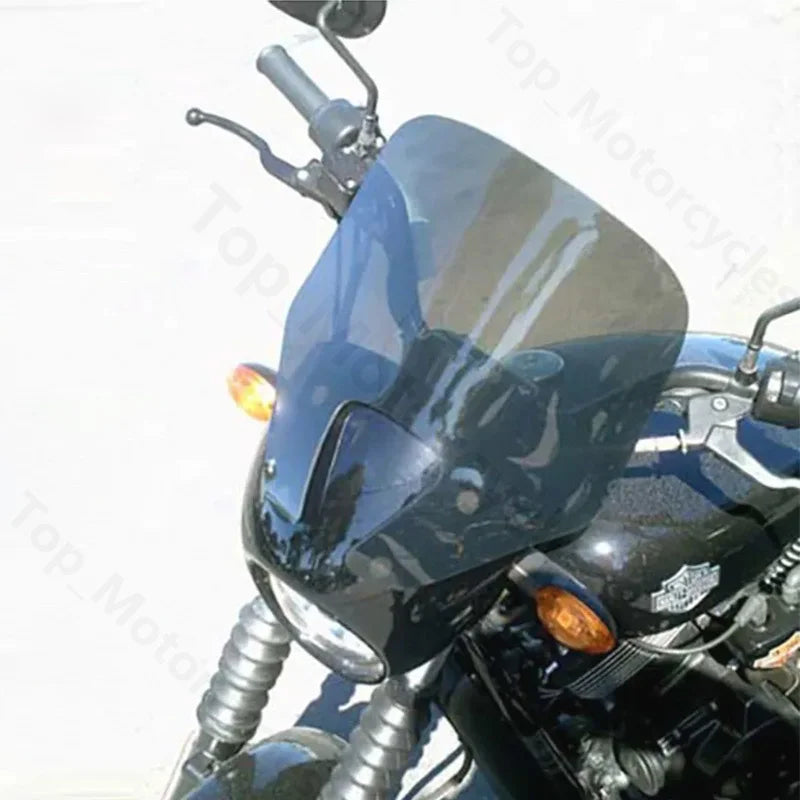 For Harley Dyna Low Rider Lowrider S Street Motorcycle Laminar Windshield Windscreens Wind Deflectors Visor Viser Black