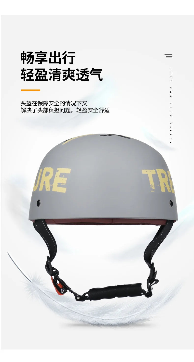 Baseball Cap Motorcycle Helmet Street Touring Half Helmet For Bike Cruiser Chopper Moped Scooter DOT Approved Moto Helmet