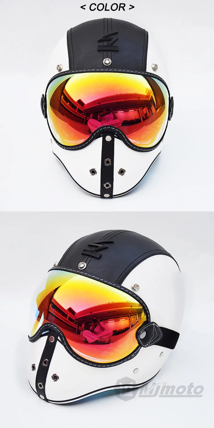 Motorcycle Helmet Glasses Sun Protection Women's Men Moto Glasses Helmet Goggles Anti-Fog Sun Visor Motocross Helmet Eyeglasses