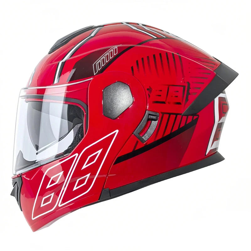 Motorcycle Motorcycle Helmet, Open-Face Helmet, Four-Season Helmet for Men and Women, with Cccdot