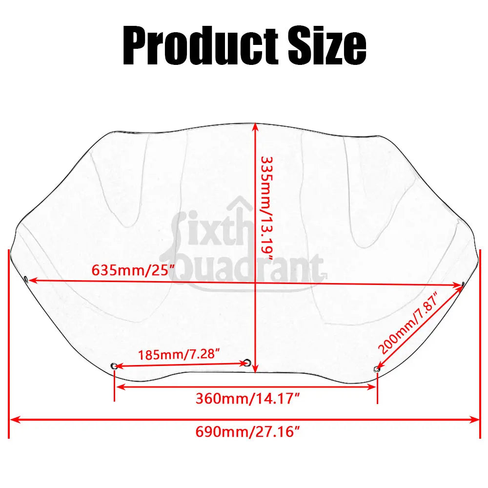 12.5"  Front Fairing Windshield For Harley Road Glide FLTRX FLTR/I CVO/SE 1998-2013 Motorcycle Wind Deflector Cowling Windscreen