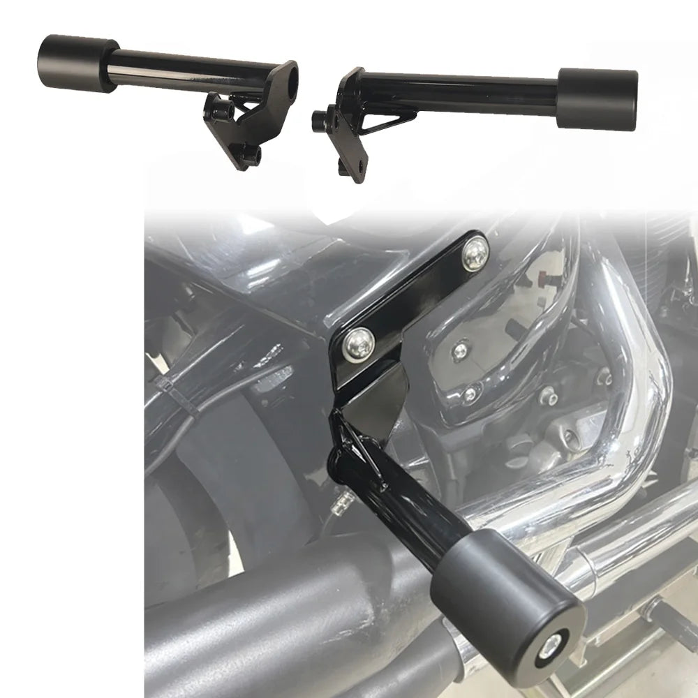 Motorcycle Accessories Solid Steel Black Club Style Crash Bar Front Protection Guard for Harley Davidson Softail 2018-2025