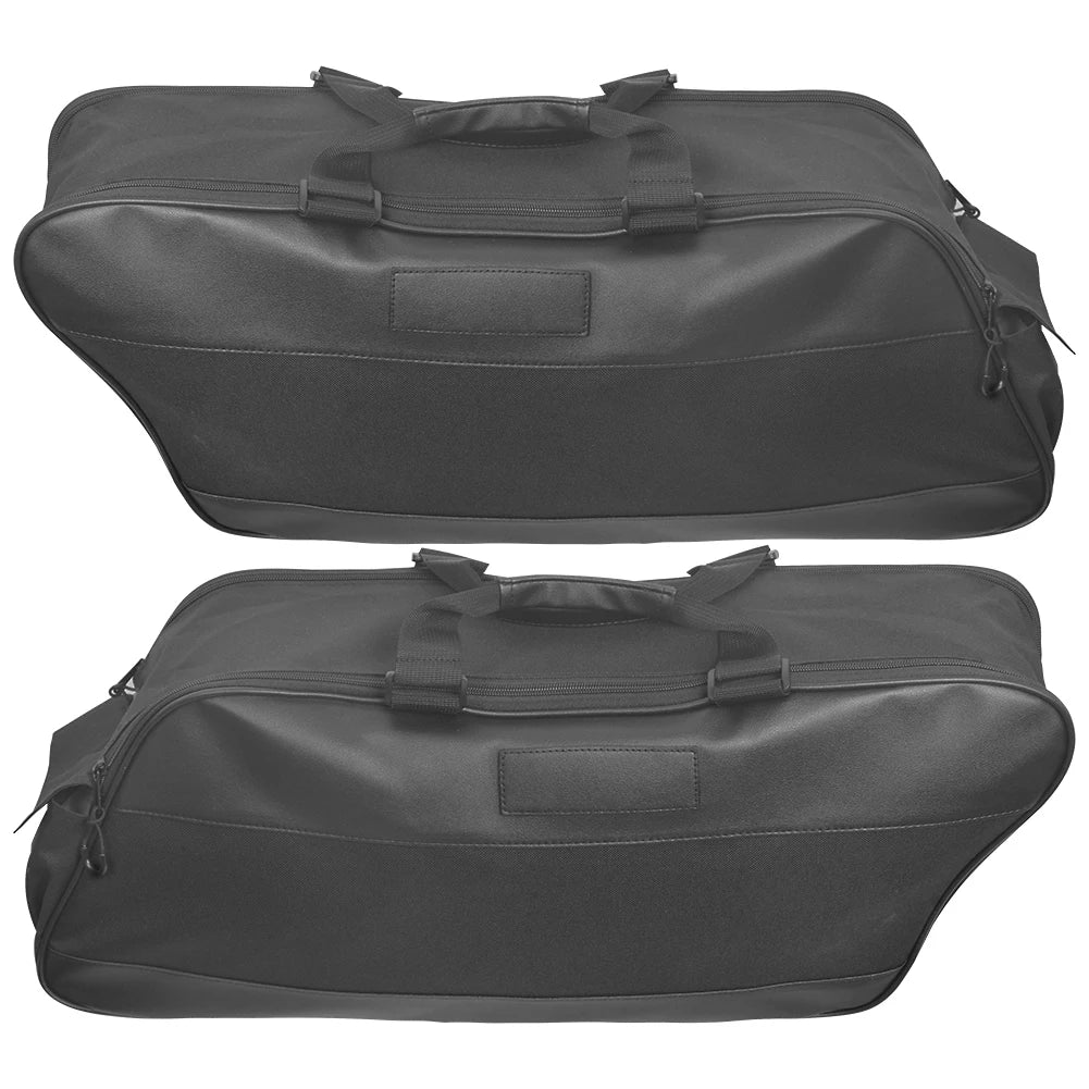 Motorcycle Black Saddle Bag Luggage Rack Liner Saddlebag For Harley Touring Road King Electra Street Glide Ultra 1993-2023 2022