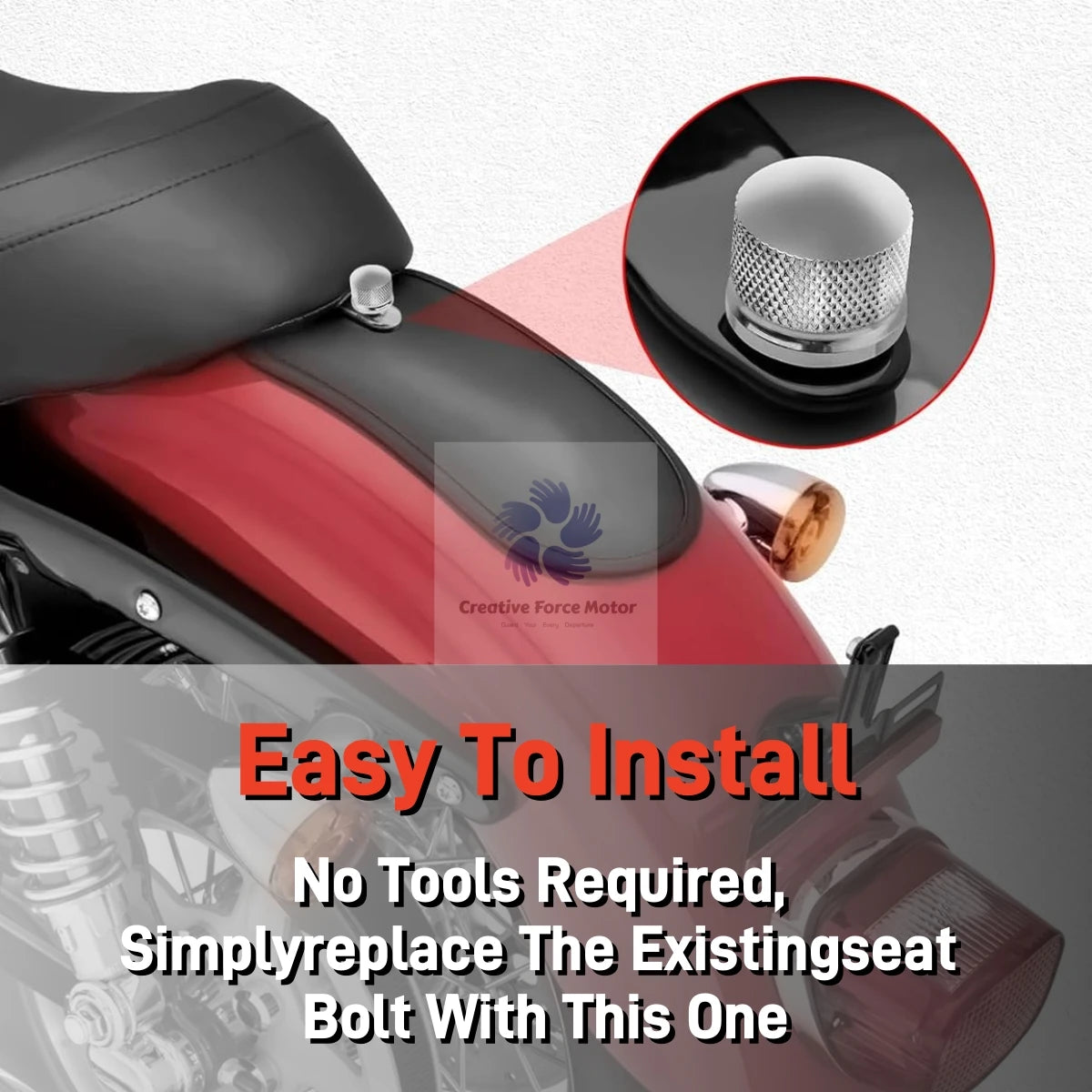 Quick Release Rear Fender Seat Bolt Nut Kit Motorcycle Mount Screw For Harley Sportster XL Softail FL Dyna Street Bob Road Glide