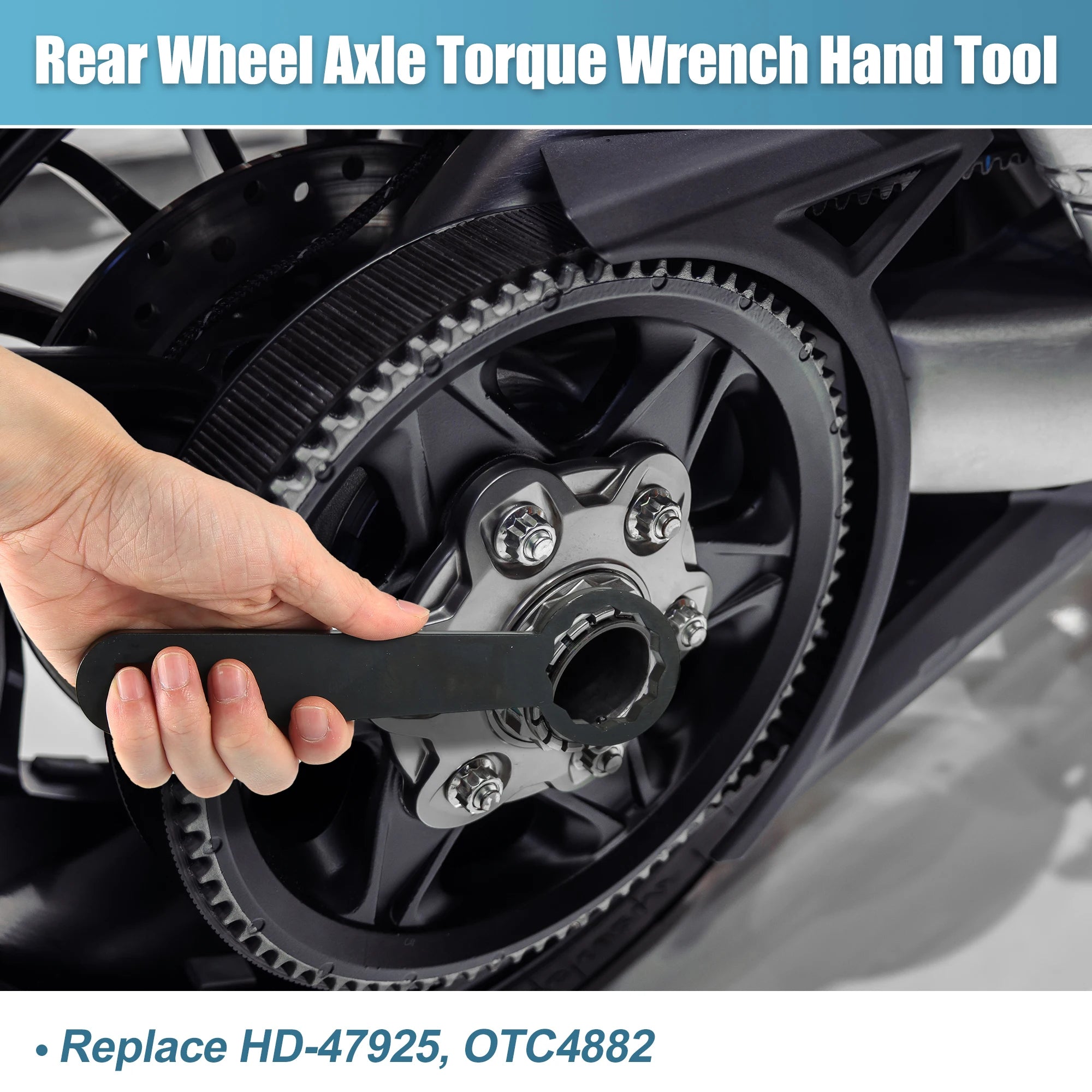 Motoforti Rear Axle 36mm Wrench Tool Rear Wheel Axle Torque Wrench Hand Tool for Harley Davidson Touring Motorcycle HD-47925