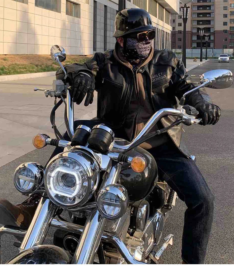 Motorcycle helmet for men in summer, Harley retro half helmet electric car, German style soldier prince cruise car, four season
