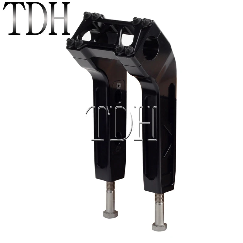 28mm Handlebar T-bar Bars 4"-14" Riser for Harley Sportster 1200 883 Softail Cafe Racer Street Bob FXBB Custom Chopper Bobber