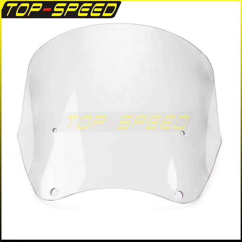 Replacement Headlight Fairing Windscreen Motorcycle Club Style Fairing Windshield Deflector for Harley Dyna 9inch 12inch 15inch