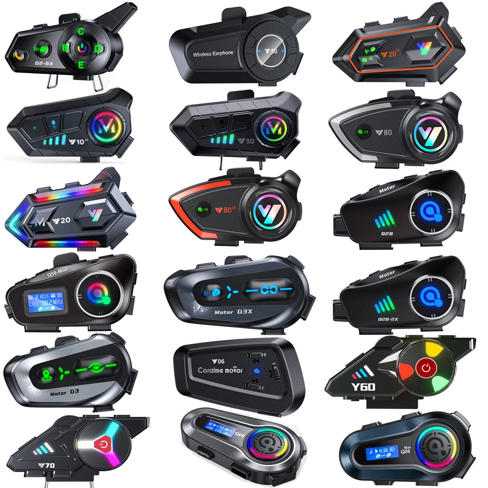 Motorcycle Helmet Bluetooth Headset Intercom Microphone Universal Accessories Full Helmet Half Helmet 3/4 Helmet Face-off Helmet