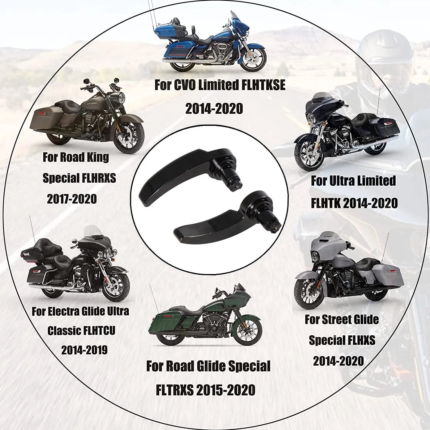 Motorcycle Saddle Bag Lifter Saddlebag Latch Kit For Harley Davidson Touring Street Glide Electra Glide Road King 2014-2024
