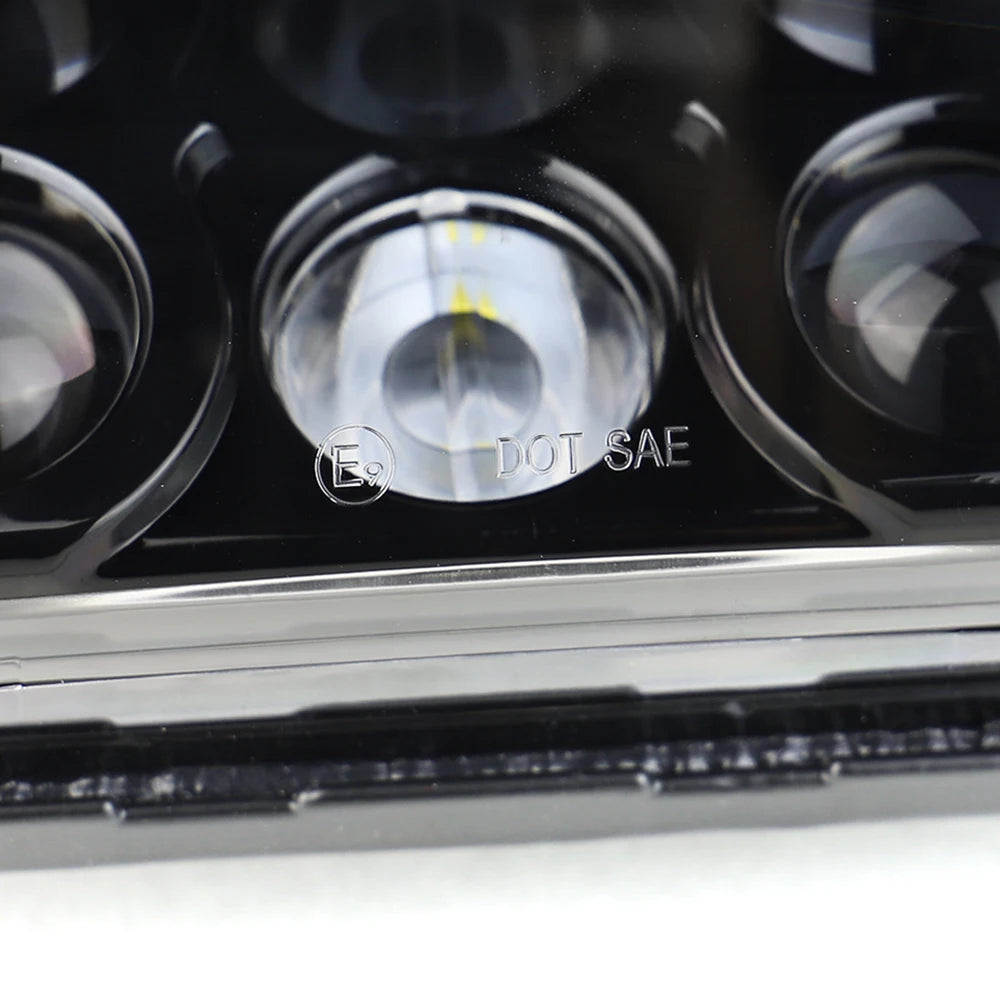 LED Headlight for Road Glide 2004-2013 Motorcycle Front High Low Beam Turn Signal Light White Running Lights