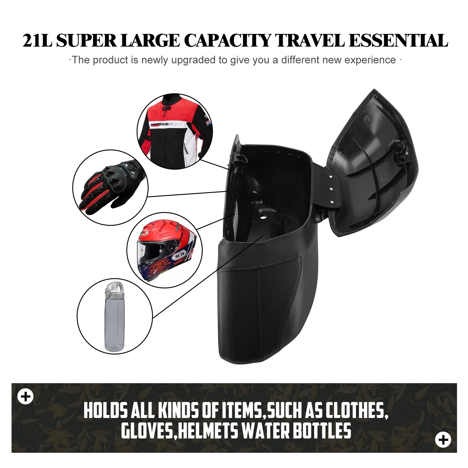 Motorcycle Trunk Luggage Hard Bags Saddlebags Heavy Duty Mounting Bracket Kit Waterproof Bags For Harley For Honda For Yamaha