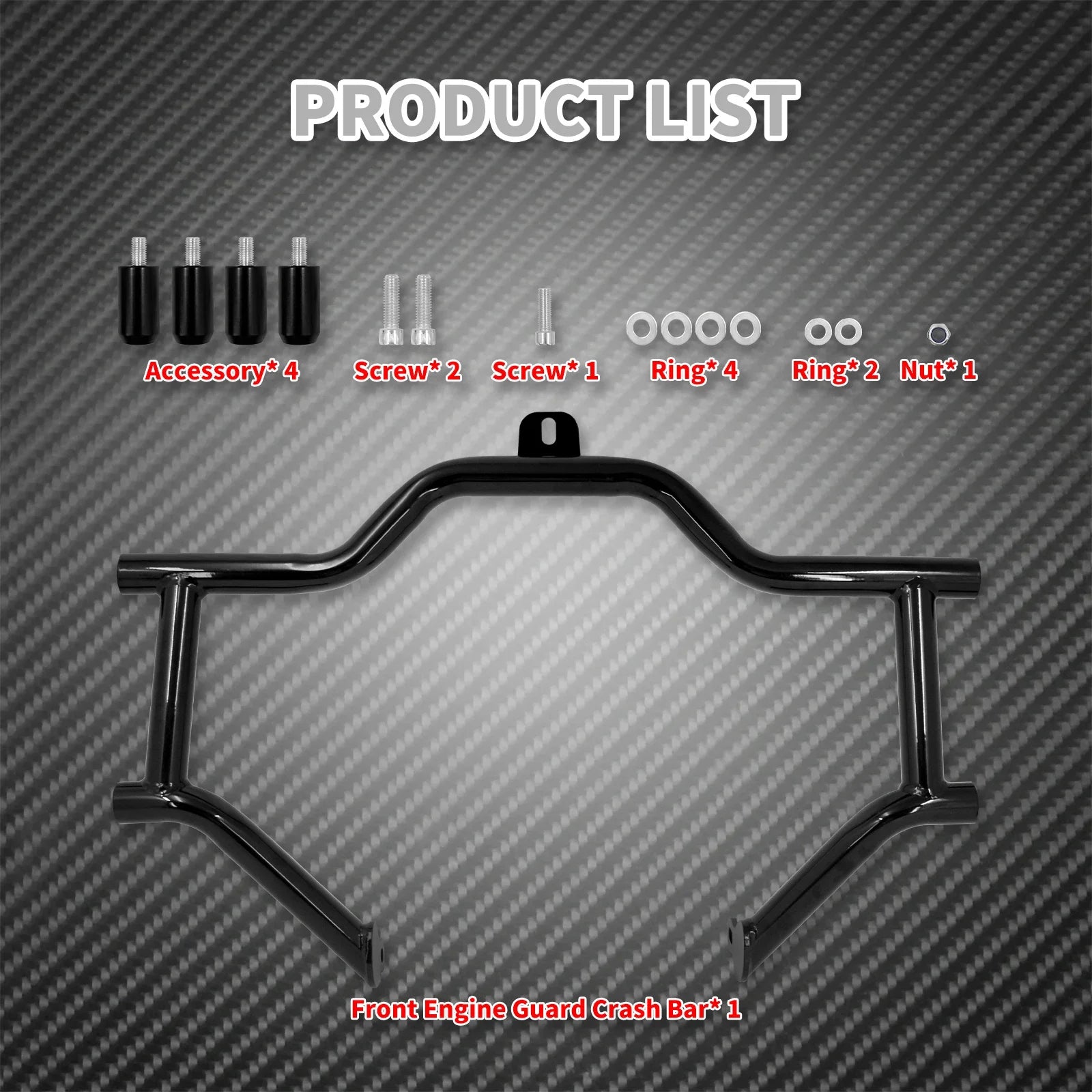 Front Engine Guard Crash Bar Motorcycle Highway Bar Falling Protector For Harley Touring Road King FLHR Street Glide FLHX 09-24