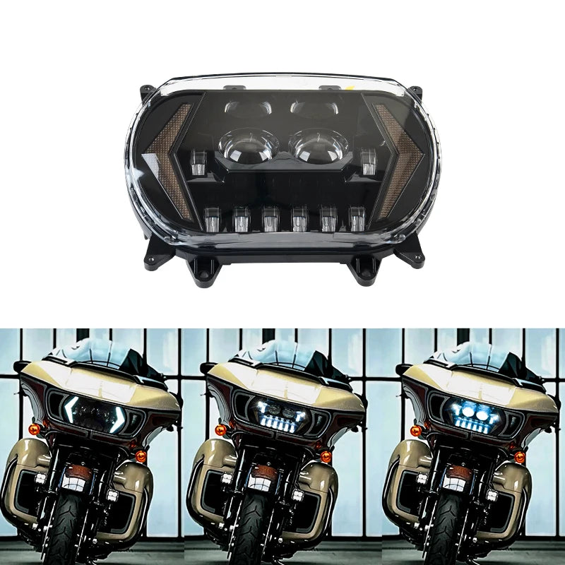Road Glide LED Headlight  with High/Low Beam  with Turn Signals & DRL  For Harley Davidson  Road Glide 2015-2023 Headlight